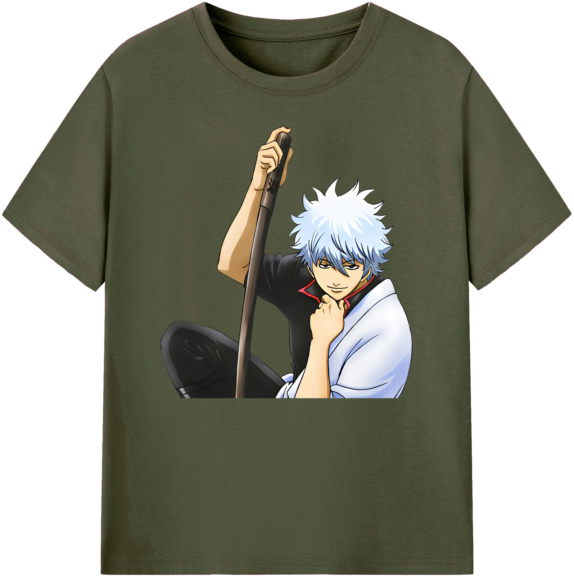（画像用） ぎんたま 坂田銀時（さかたぎんとき） 神楽 志村新八（しむら しんぱち） GINTAMA Sakata Gintoki Kagura Shimura Shinpachi 綿100％ メンズ半袖Tシャツ｜肌触りやわらか＆通気性